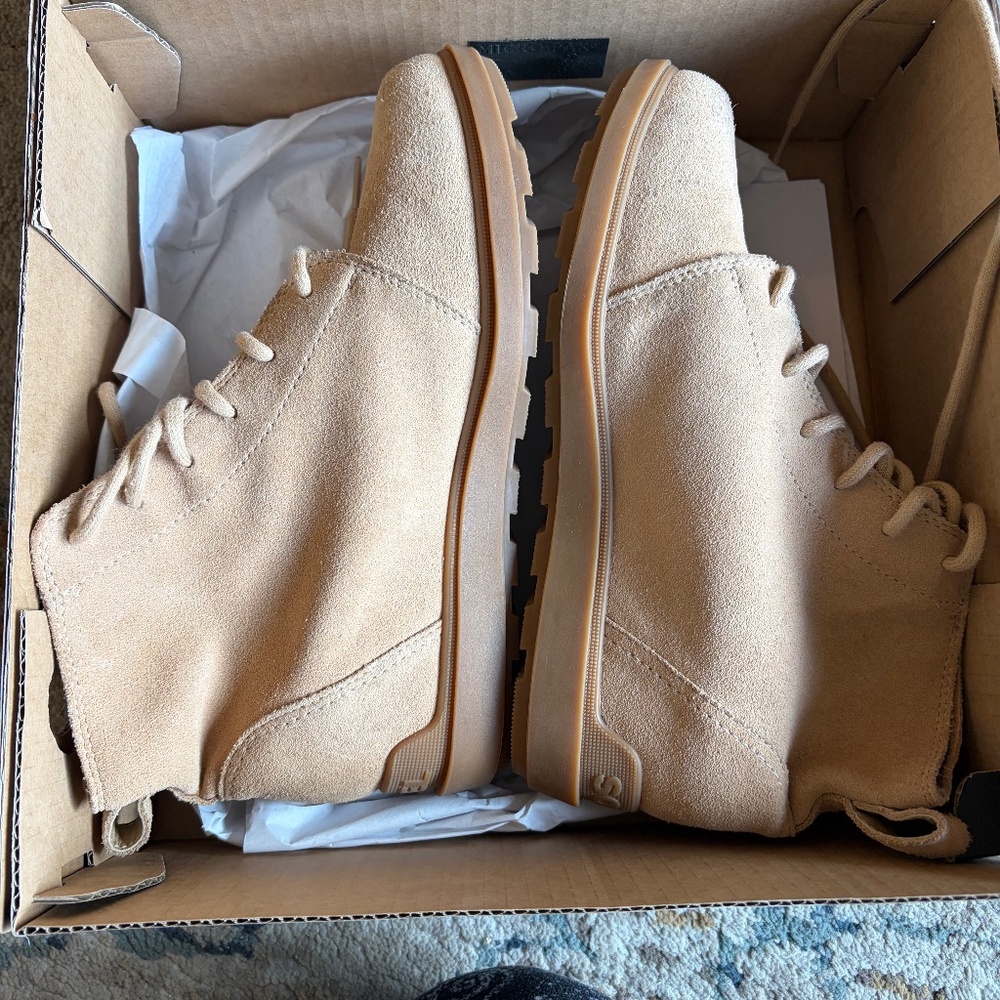Sorel Evie II Waterproof Suede Lace-Up Boot – Women’s 9/EU 40 — Tan/Beige